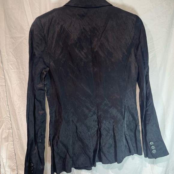 Laundry By Shelli Segal Black Blazer with Striped Lining - Picture 3 of 4